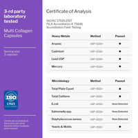 Multi Collagen Pills Collagen Supplements for Women Men Bovine Collagen 90 Pills