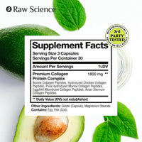 Multi Collagen Pills Collagen Supplements for Women Men Bovine Collagen 90 Pills